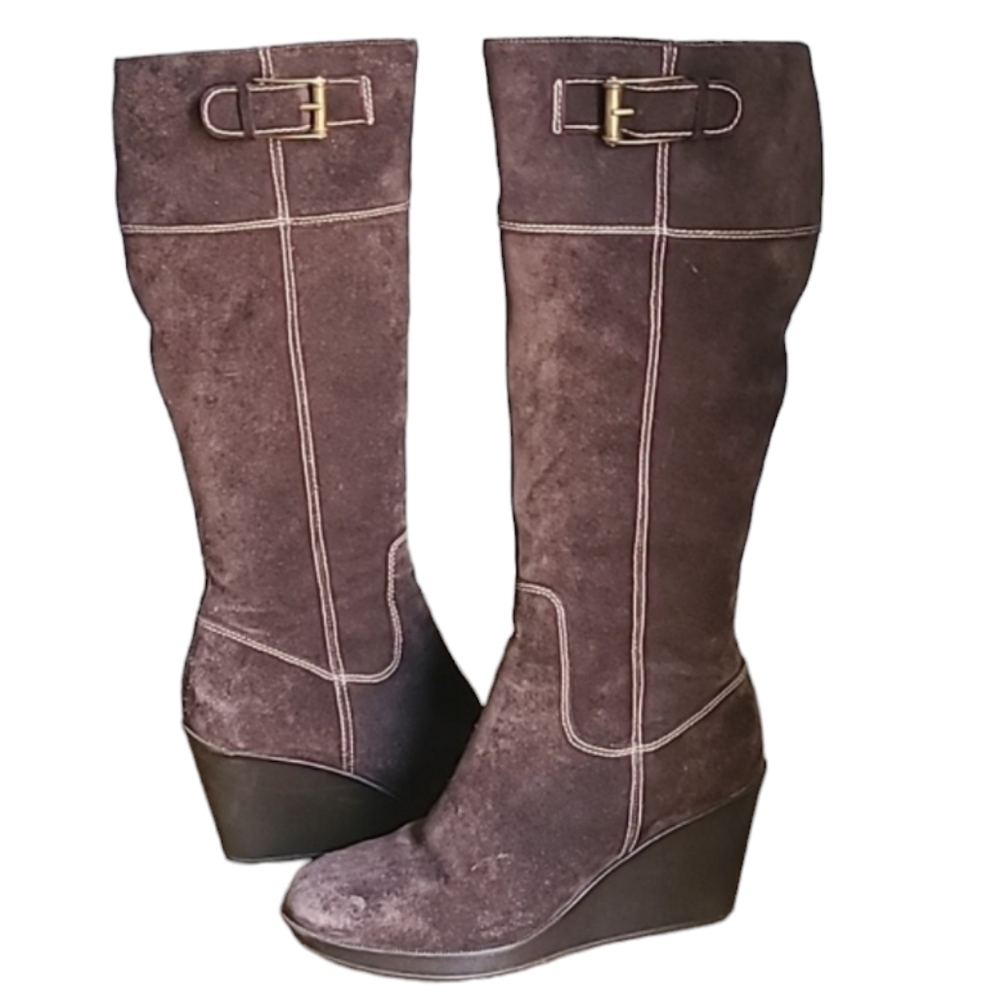 Cole Haan x Nike Air Suede Wedge Heel Waterproof Boots